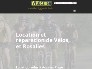  Vélocation Argeles, Location vélos,  vtt, vtt électrique,  Rosalies à  Argeles sur Mer