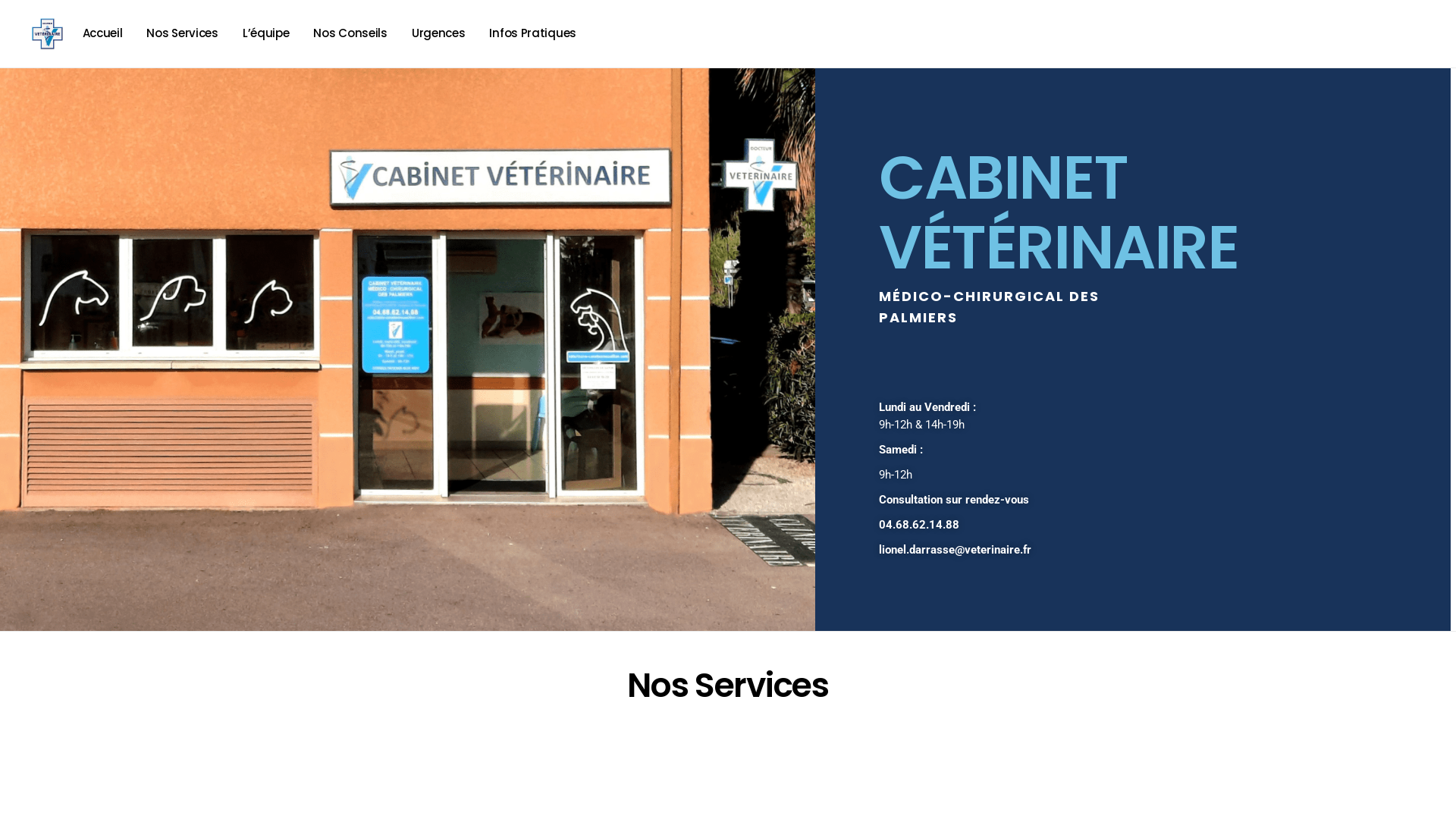 Capture d'écran de Veterinaire Canet en Roussillon près de Perpignan (66)