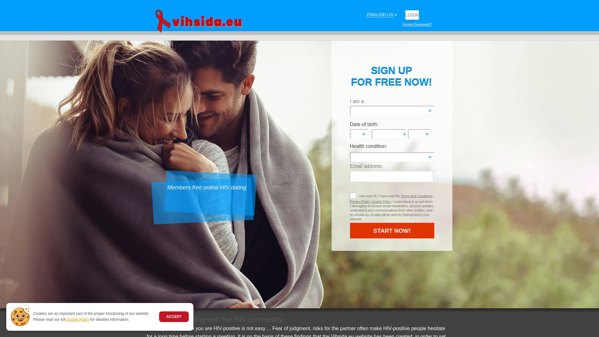 Capture d'écran de Site rencontre séropositif Europe, Afrique, Usa