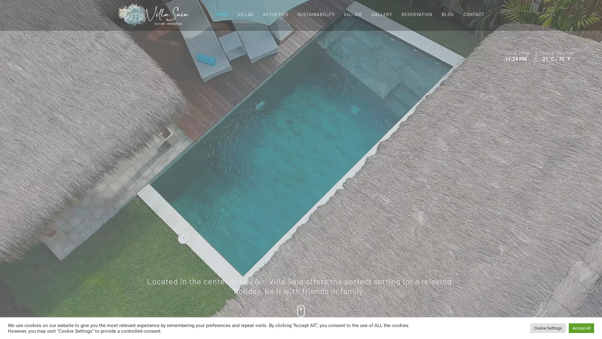 Capture d'écran de Villa Saia - Villa Saia | Three villas for rent in Gili Air, Lombok