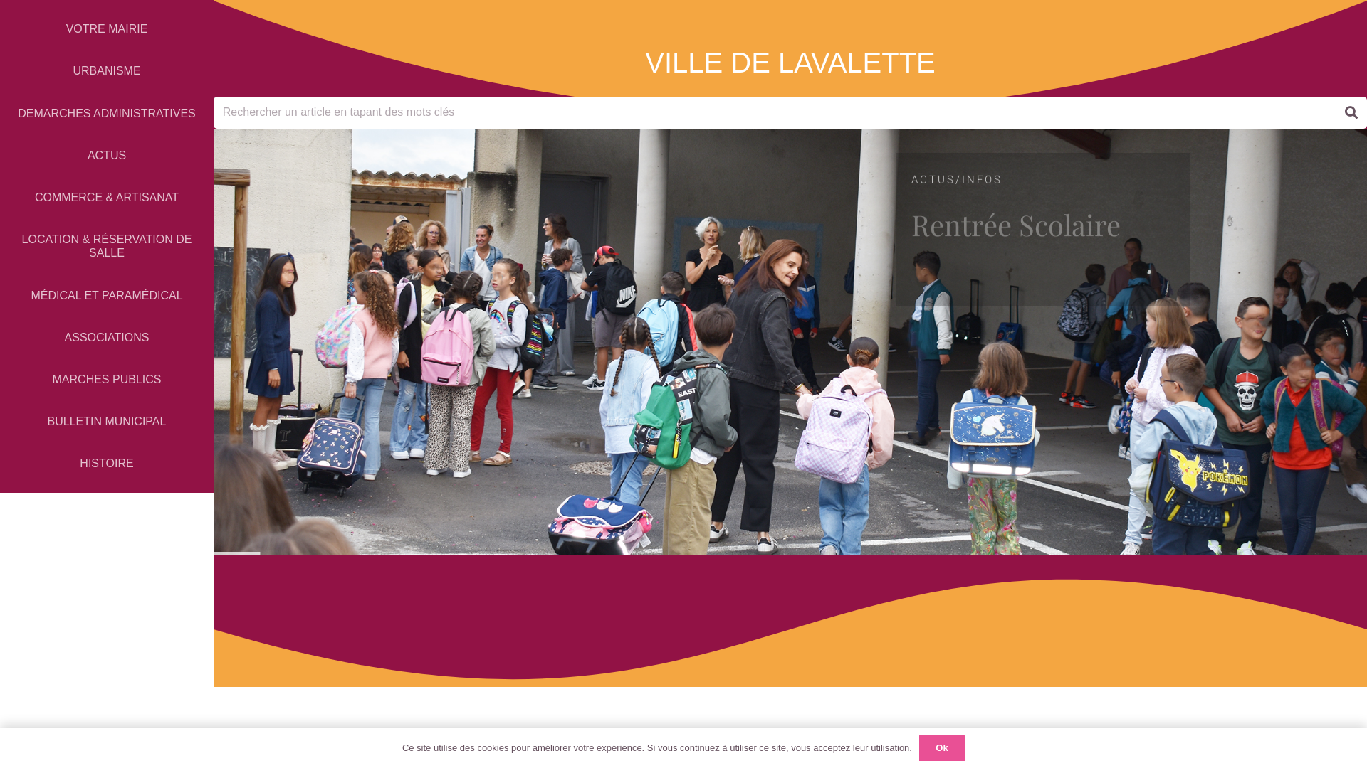 Capture d'écran de Site de la ville de Lavalette dans l'Aude - Mairie - Informations et Actualités - site officielle de Lavalette