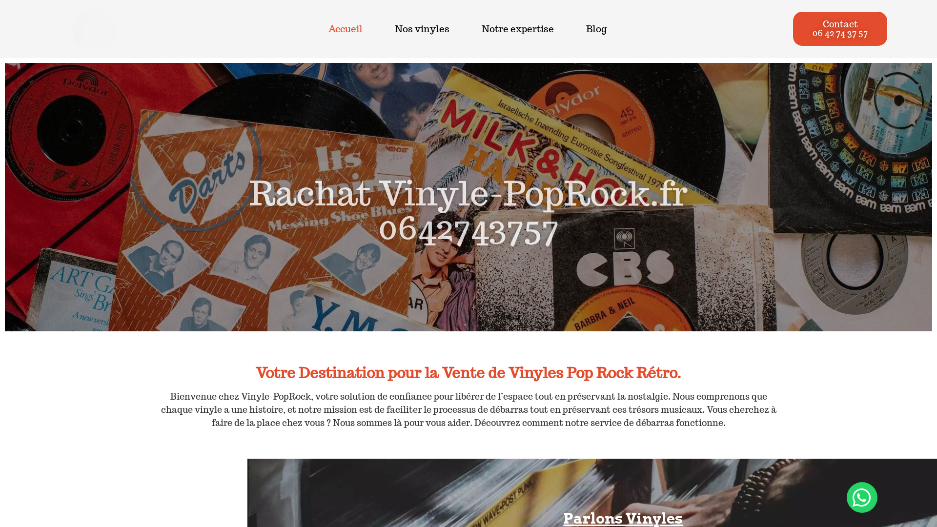 Capture d'écran de Rachat vinyles
débarras appartement