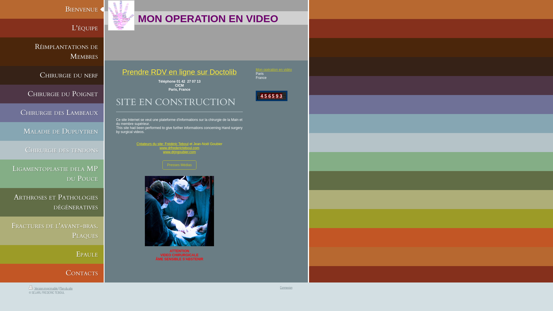 Capture d'écran de Le Canal Carpien, et la chirurgie de la Main en vidéos