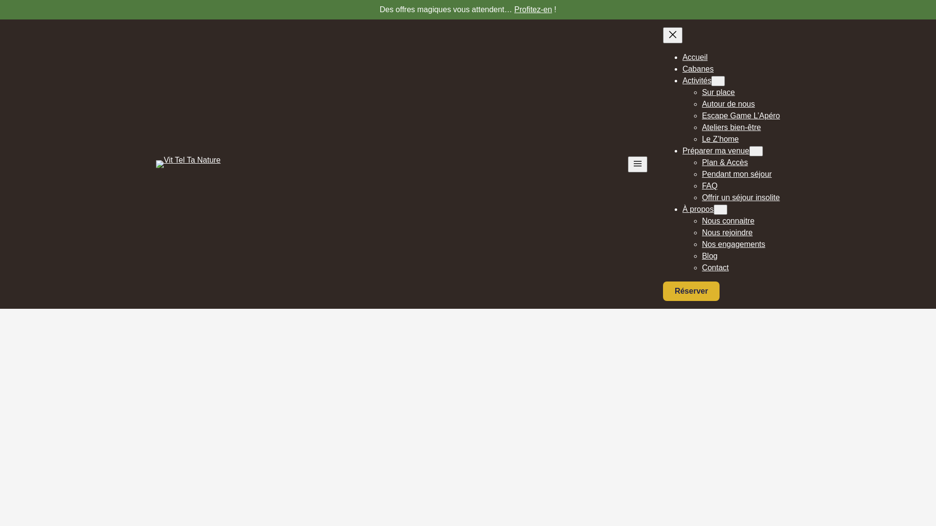 Capture d'écran de Parc animalier, et parc de cabane pour hébergement insolite dans les Vosges.