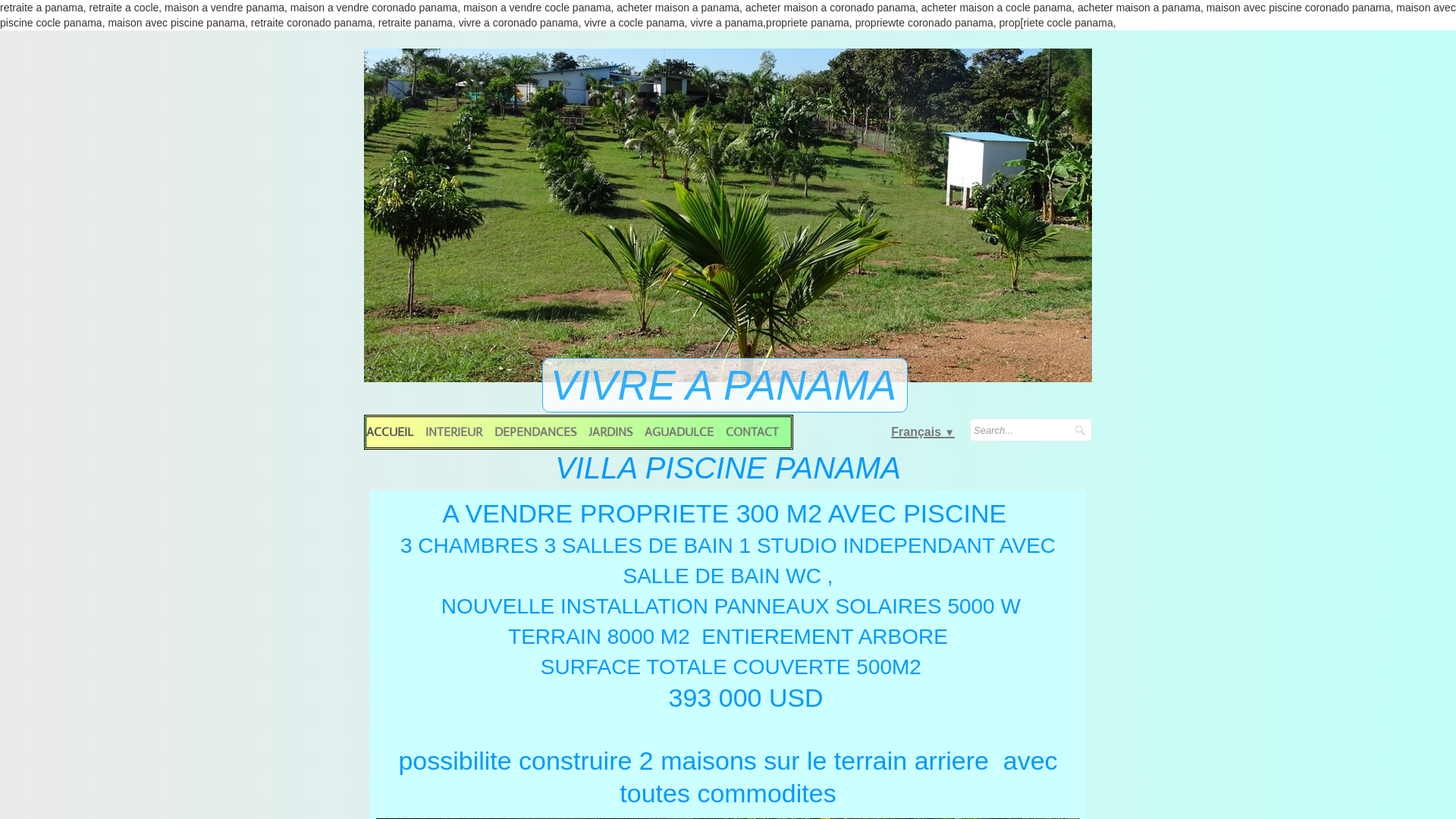 Capture d'écran de Propriete avec piscine a vendre a panama
