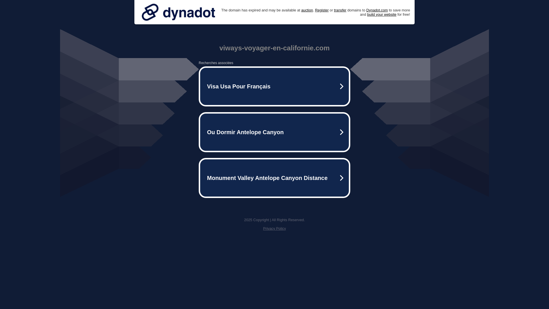 Capture d'écran de Voyager en Californie
