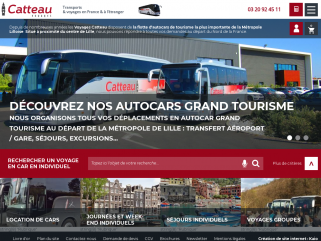 Autocar Lille (Nord - 59) : Voyages Catteau : Transports, excursions en car et autobus.