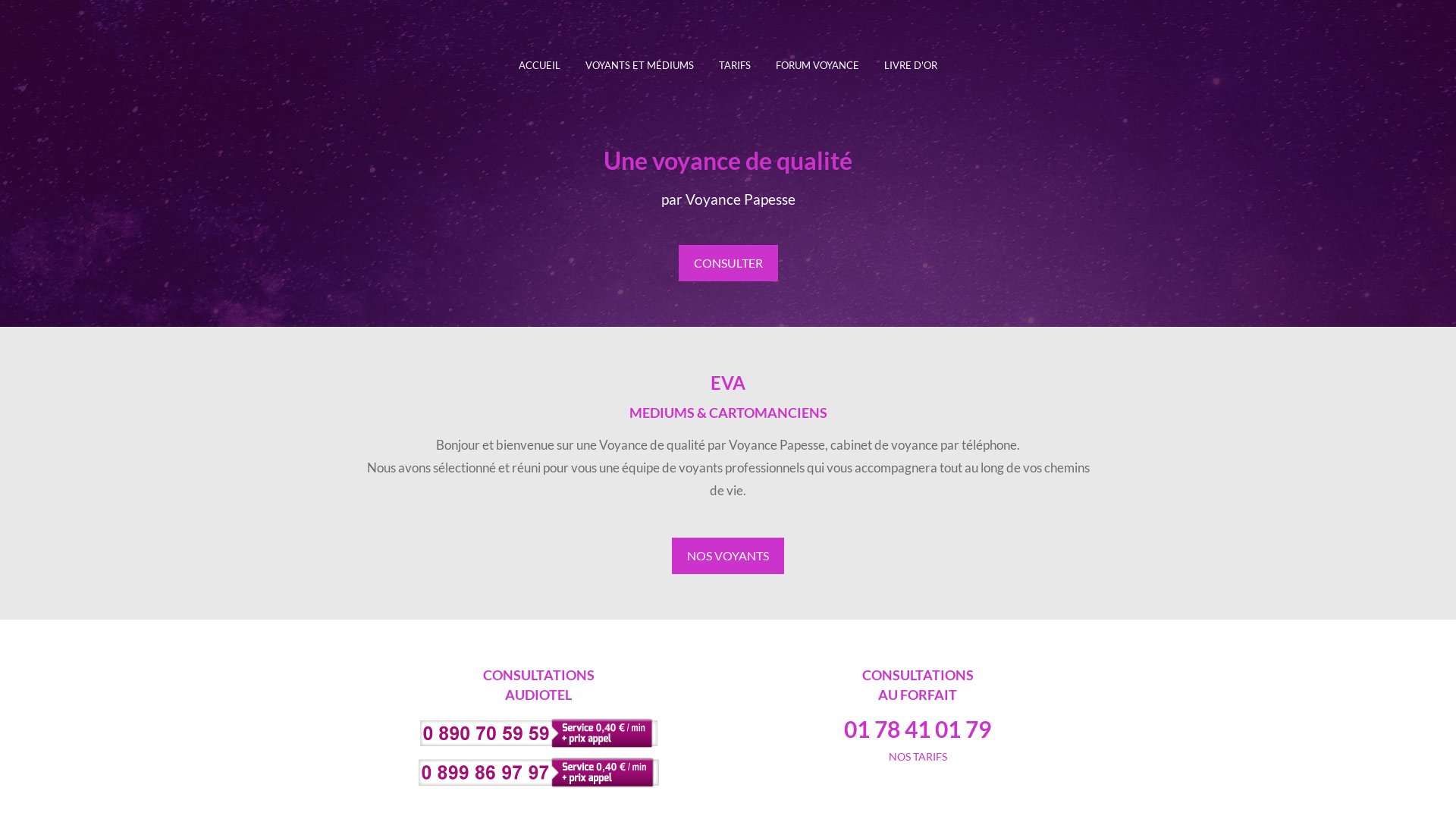 Capture d'écran de Voyance de qualité