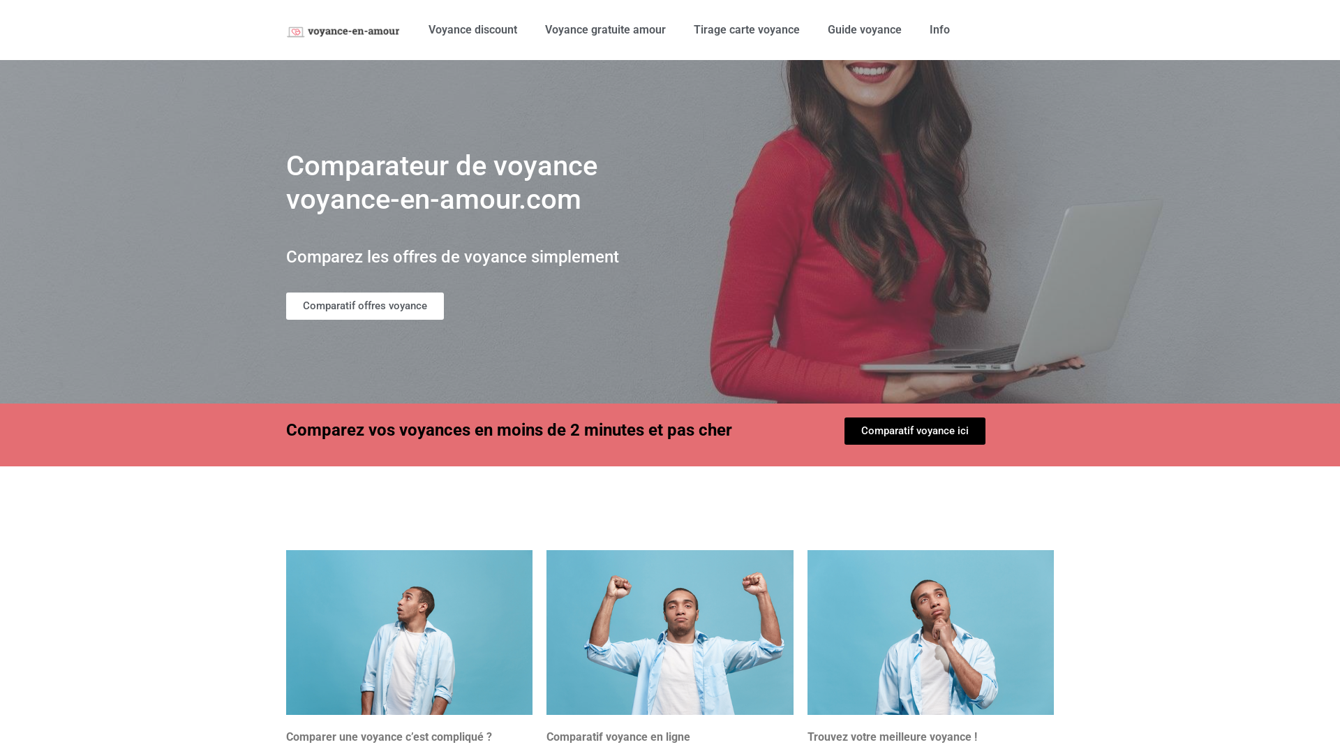 Capture d'écran de Voyance en amour