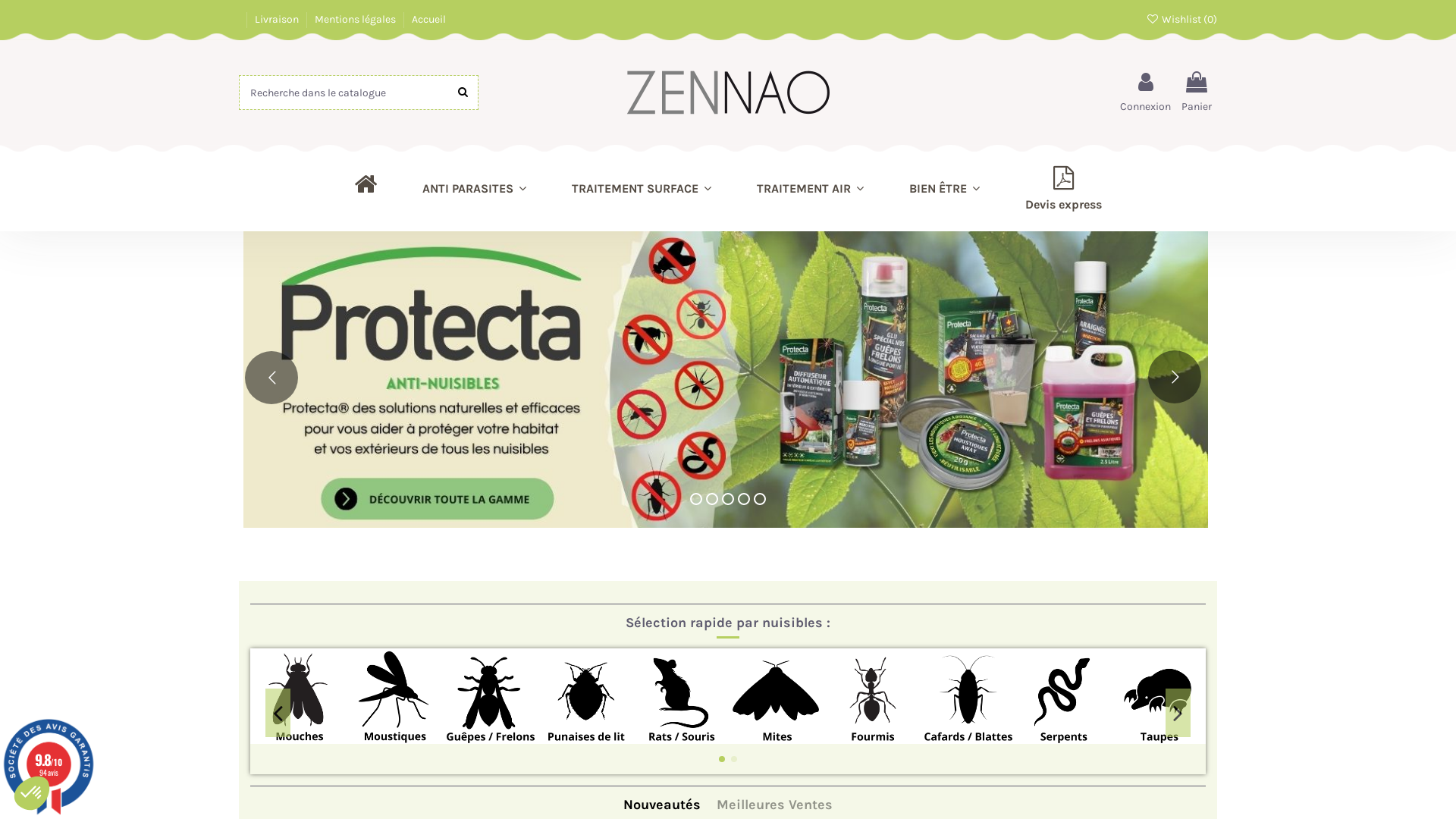 Capture d'écran de Traitement des punaises de lit, des moustiques, nettoyage vapeur et purification d'air