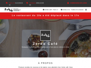 Zerda Café Restaurant Traiteur Oriental Contemporain sur Paris