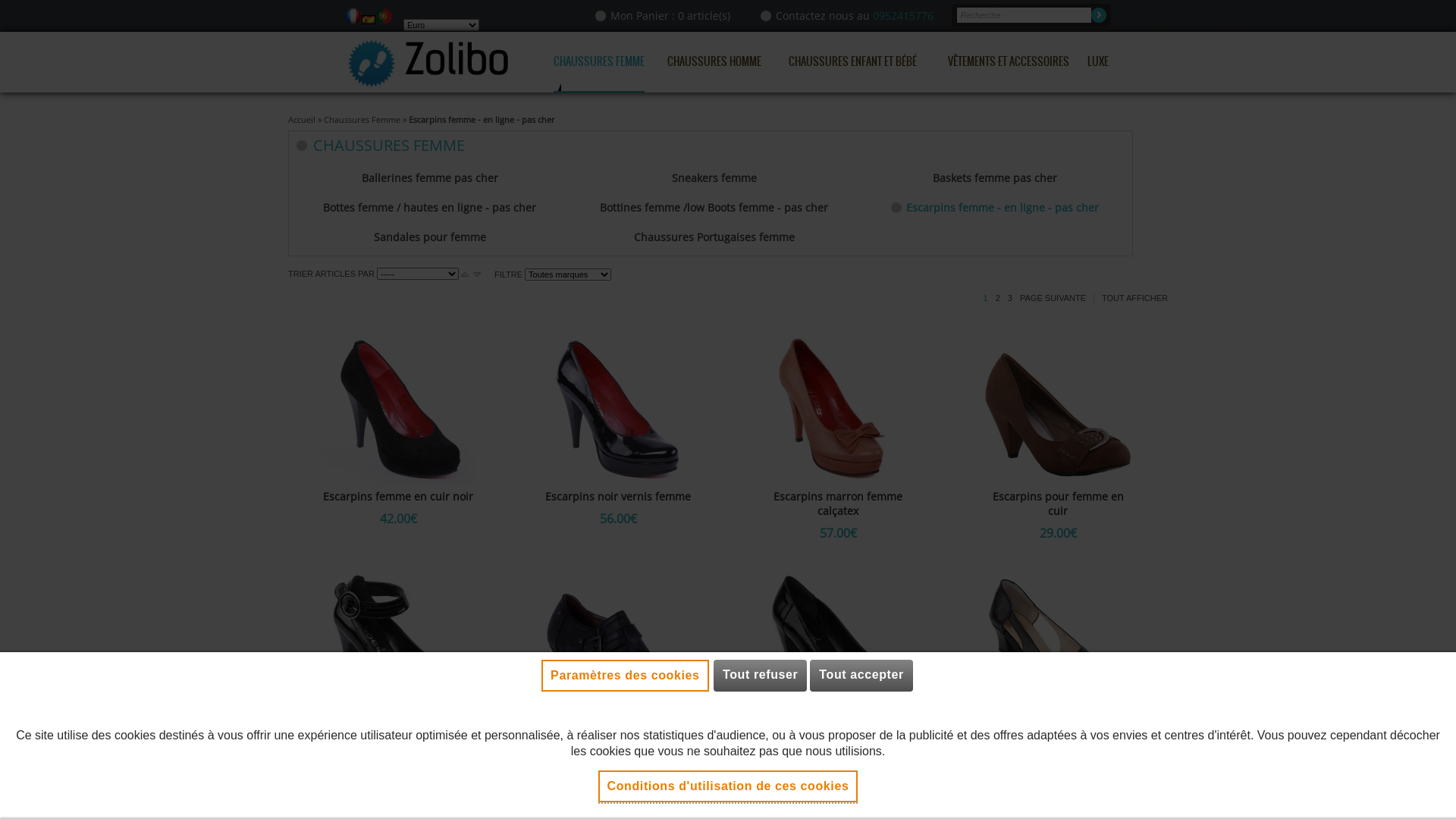 Capture d'écran de Escarpins pour femme