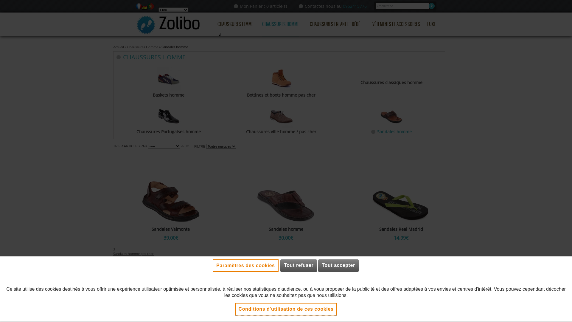 Sandales pour homme