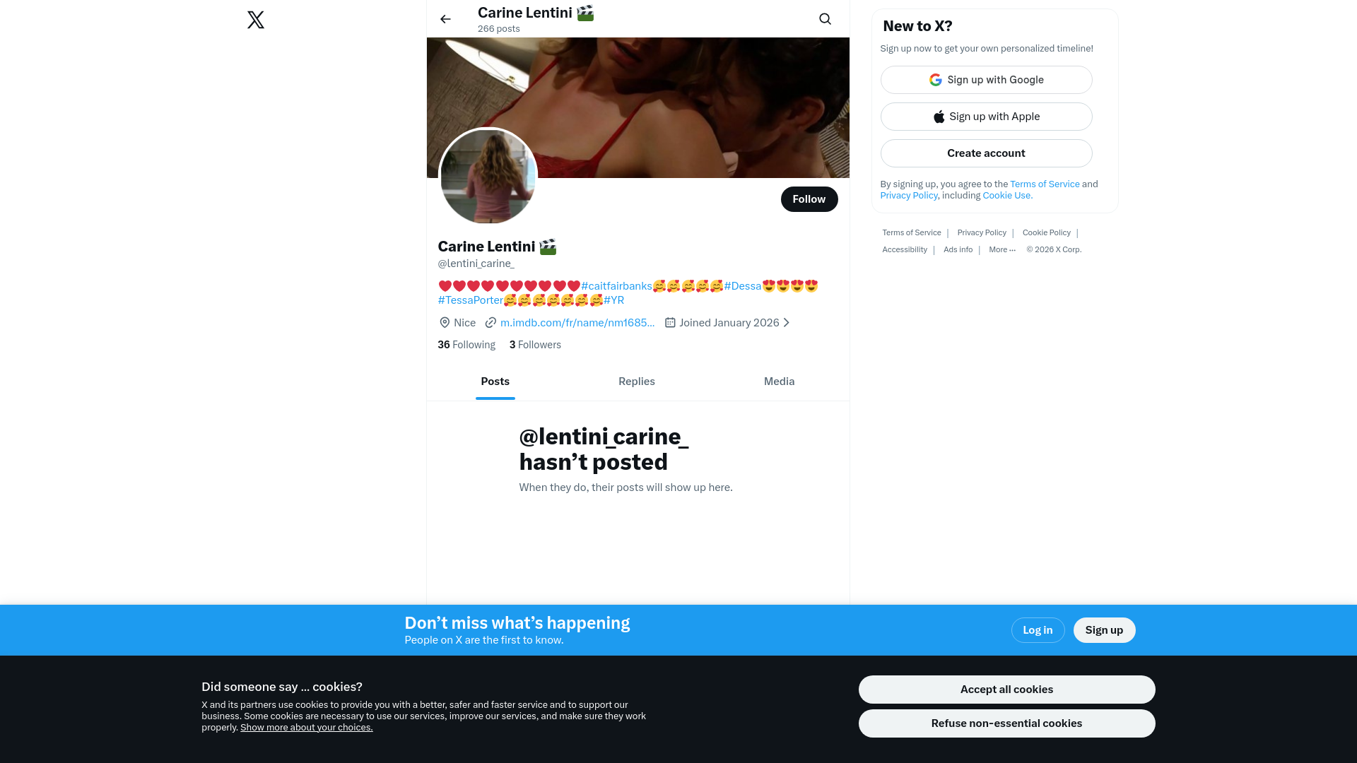 Capture d'écran de Carine Lentini 🎬 @lentini_carine_