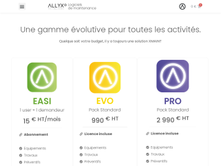 Allyx Technologies, éditeur du Logiciel de GMAO XMAINTGMAO, propose des solutions adaptées à vos besoins, Idéales pour TPE et PME de l’industrie et du tertiaire.