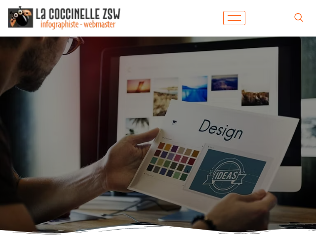 Capture d'écran de La Coccinelle ZSW - Création de Site Internet • illustrations • formations